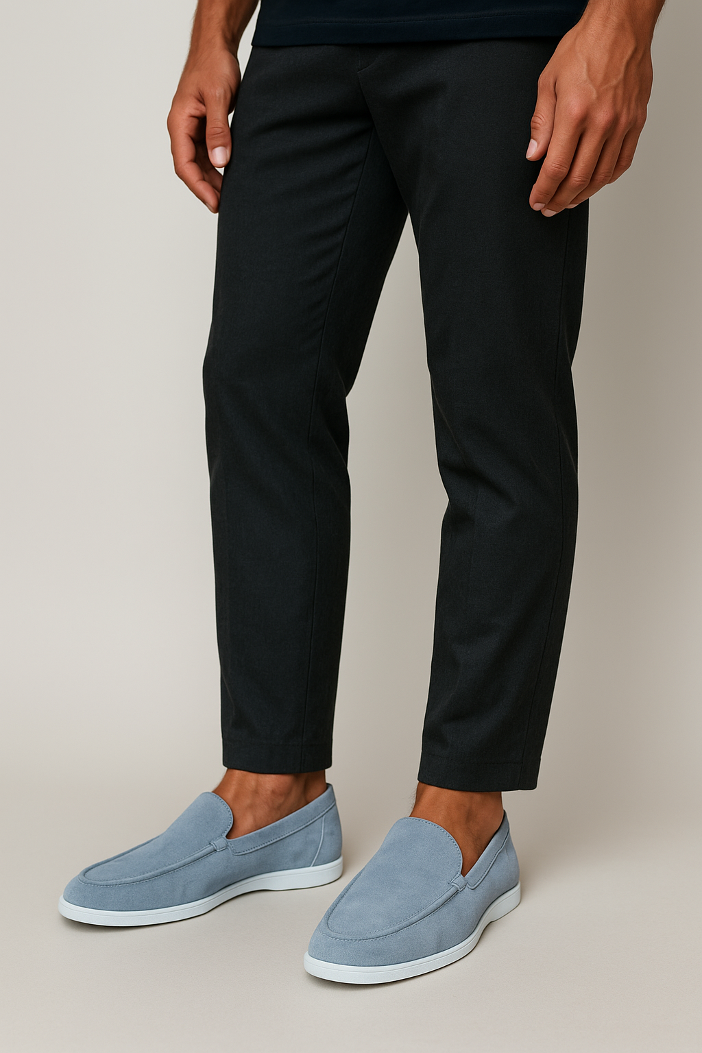 Lenoir™ | Elegante mokkasiner i ruskind