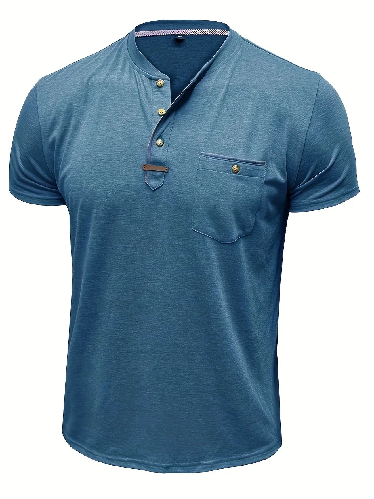 Lenoir™ | Elegant T-shirt med rund hals og lomme