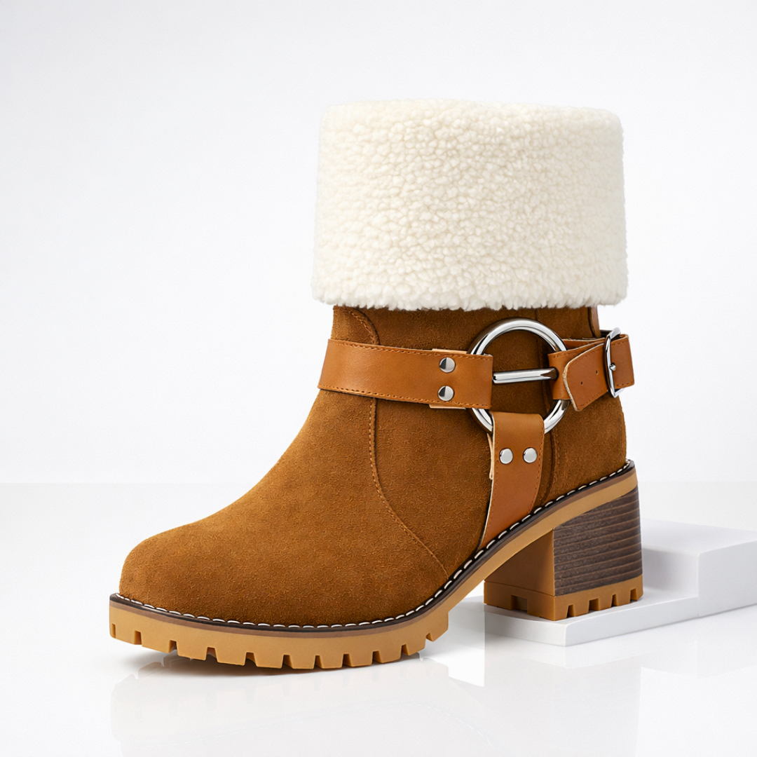 Harper Lane Suede Sherpa Boots
