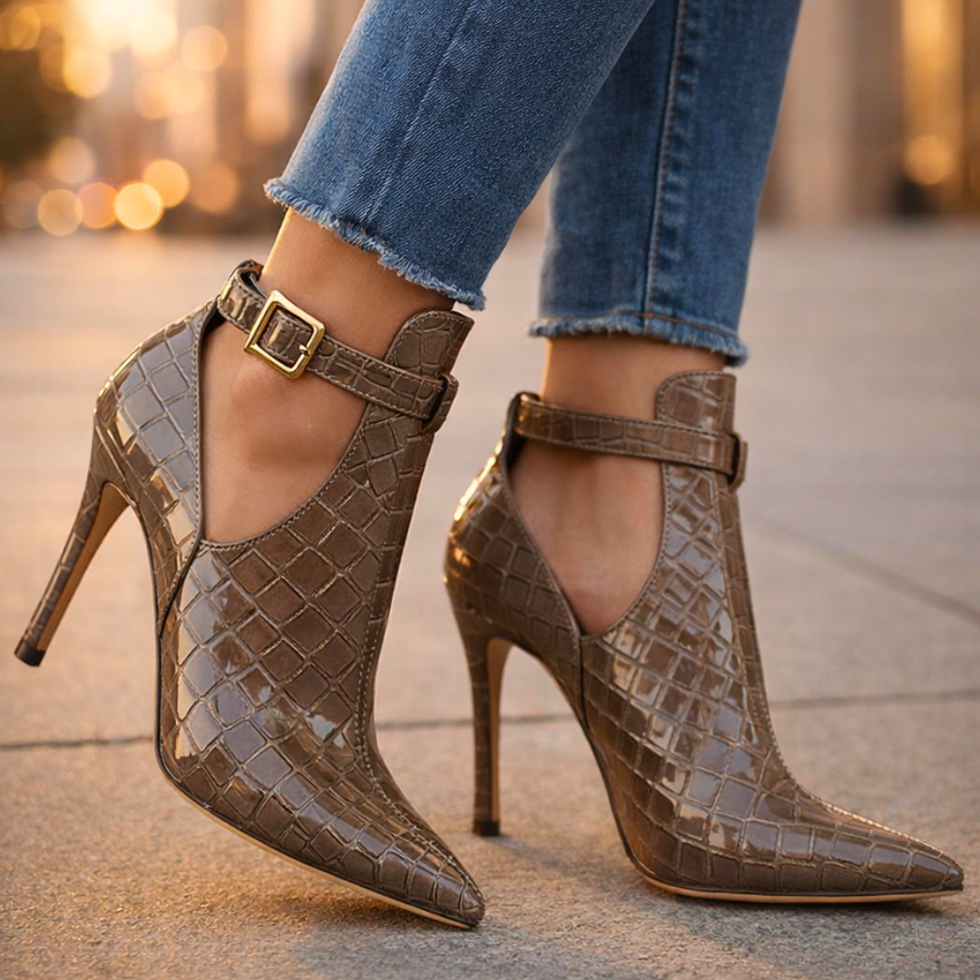 Harper Lane Gator Stiletto Heels