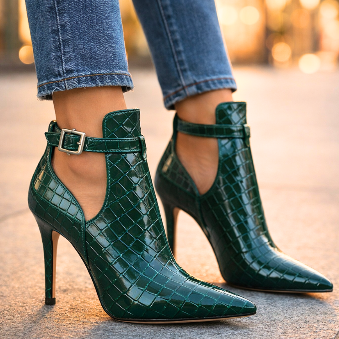 Harper Lane Gator Stiletto Heels