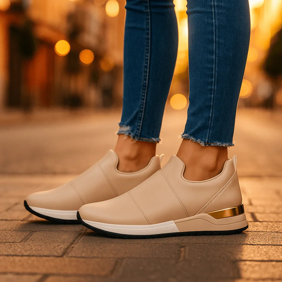 Harper Lane Gilded Sneakers