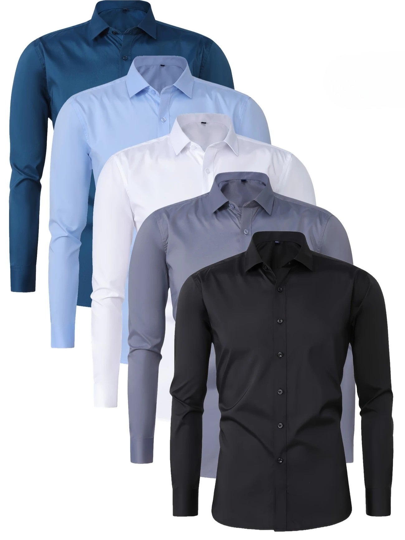 Lenoir™ | Elegant langærmet skjorte med knapper