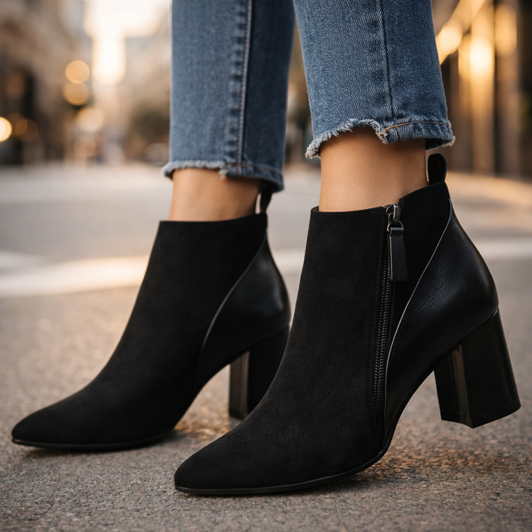 Odette Suede Ankelstøvler