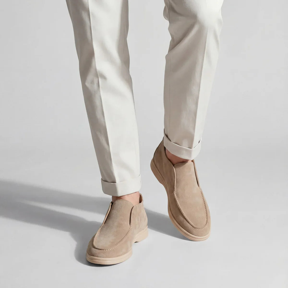 Gammel Penge Høj Suede Loafers