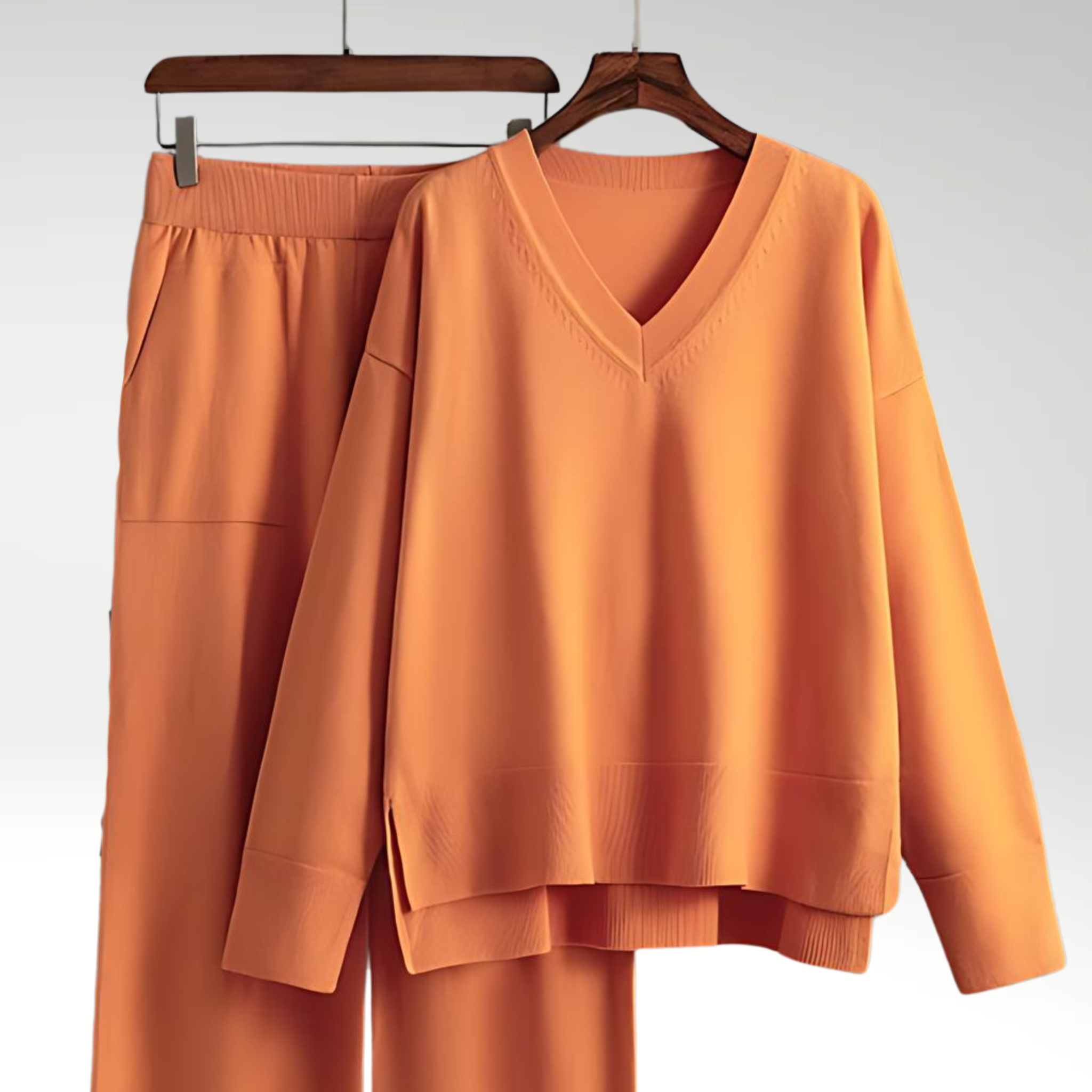 Lenoir™ | Luxe Sæt med to dele V-hals