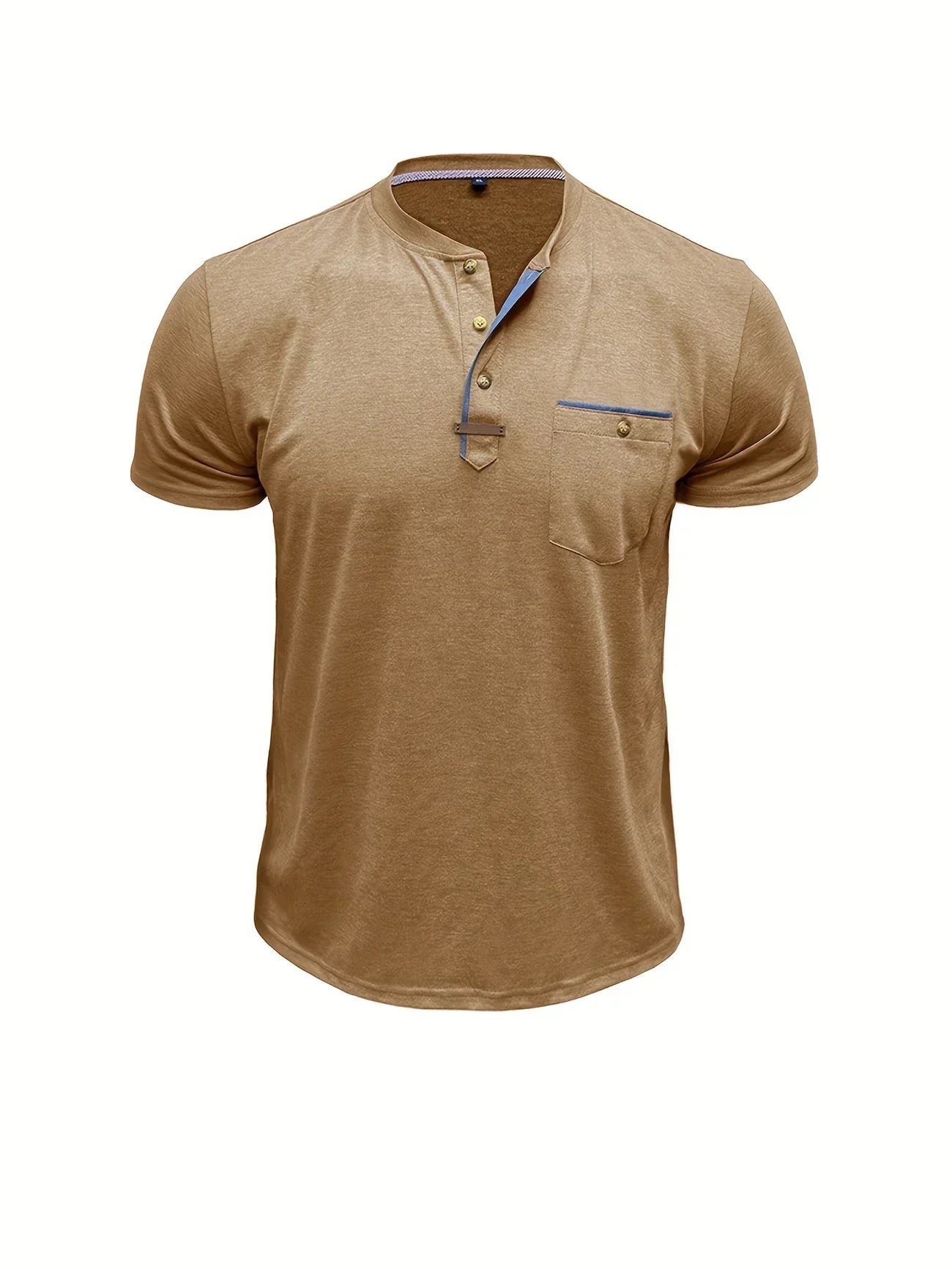 Lenoir™ | Elegant T-shirt med rund hals og lomme