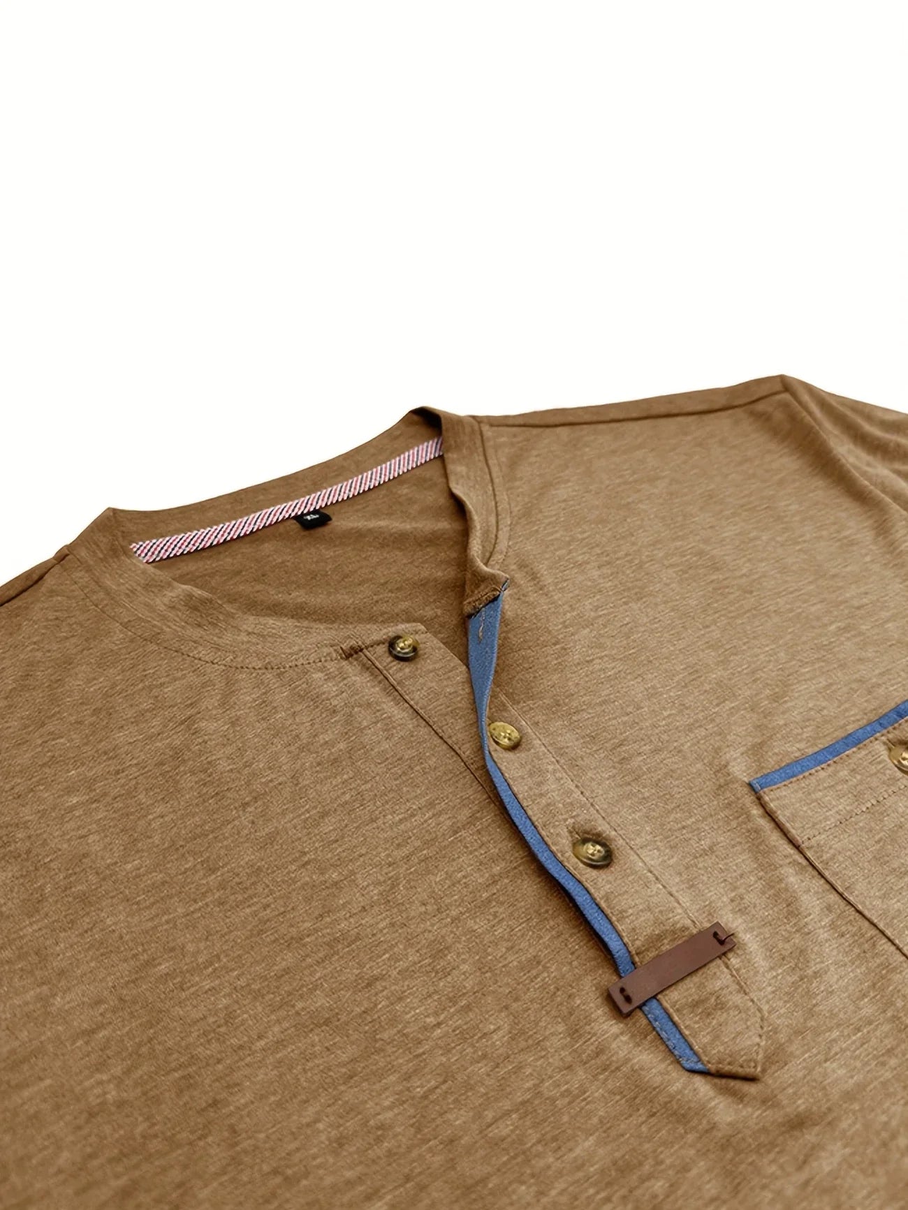 Lenoir™ | Elegant T-shirt med rund hals og lomme