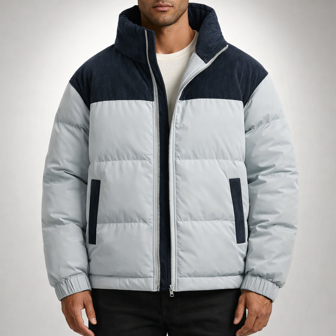 Avalon Ridge Corduroy Puffer Jakke