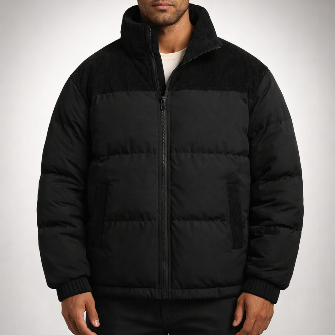 Avalon Ridge Corduroy Puffer Jakke