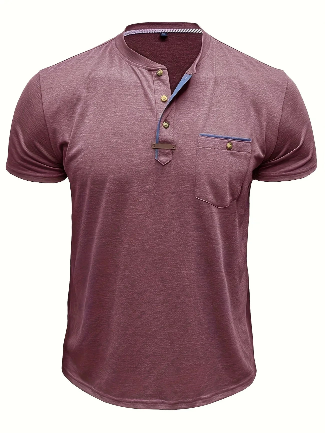 Lenoir™ | Elegant T-shirt med rund hals og lomme