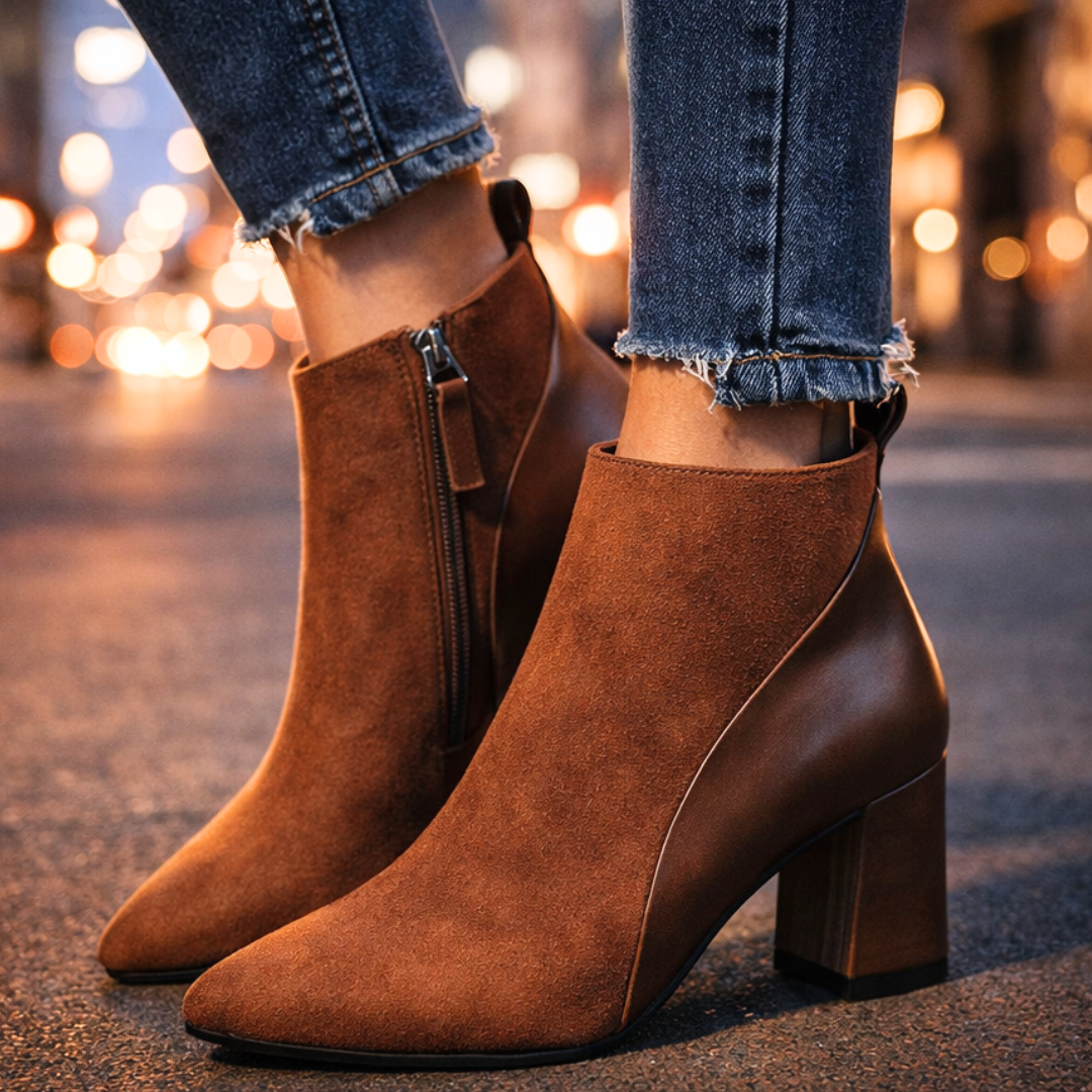 Odette Suede Ankelstøvler