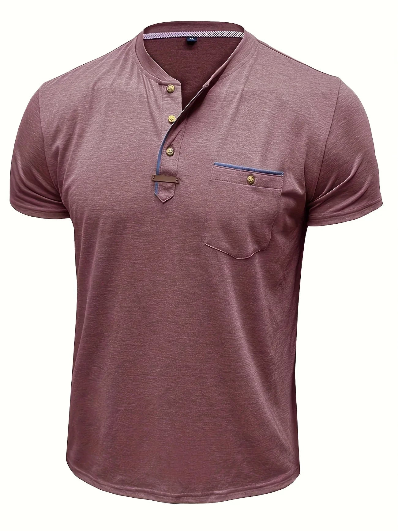 Lenoir™ | Elegant T-shirt med rund hals og lomme
