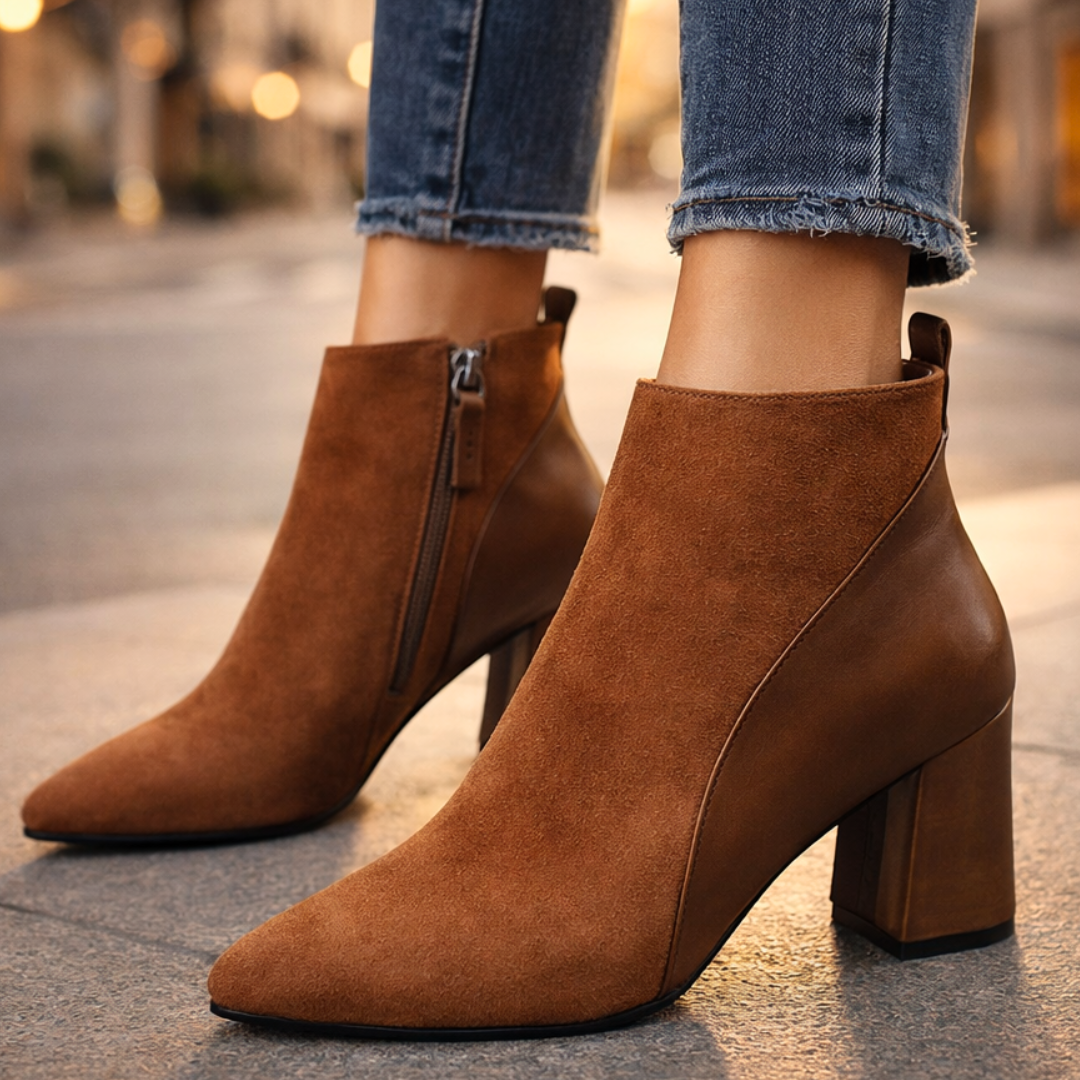 Odette Suede Ankelstøvler