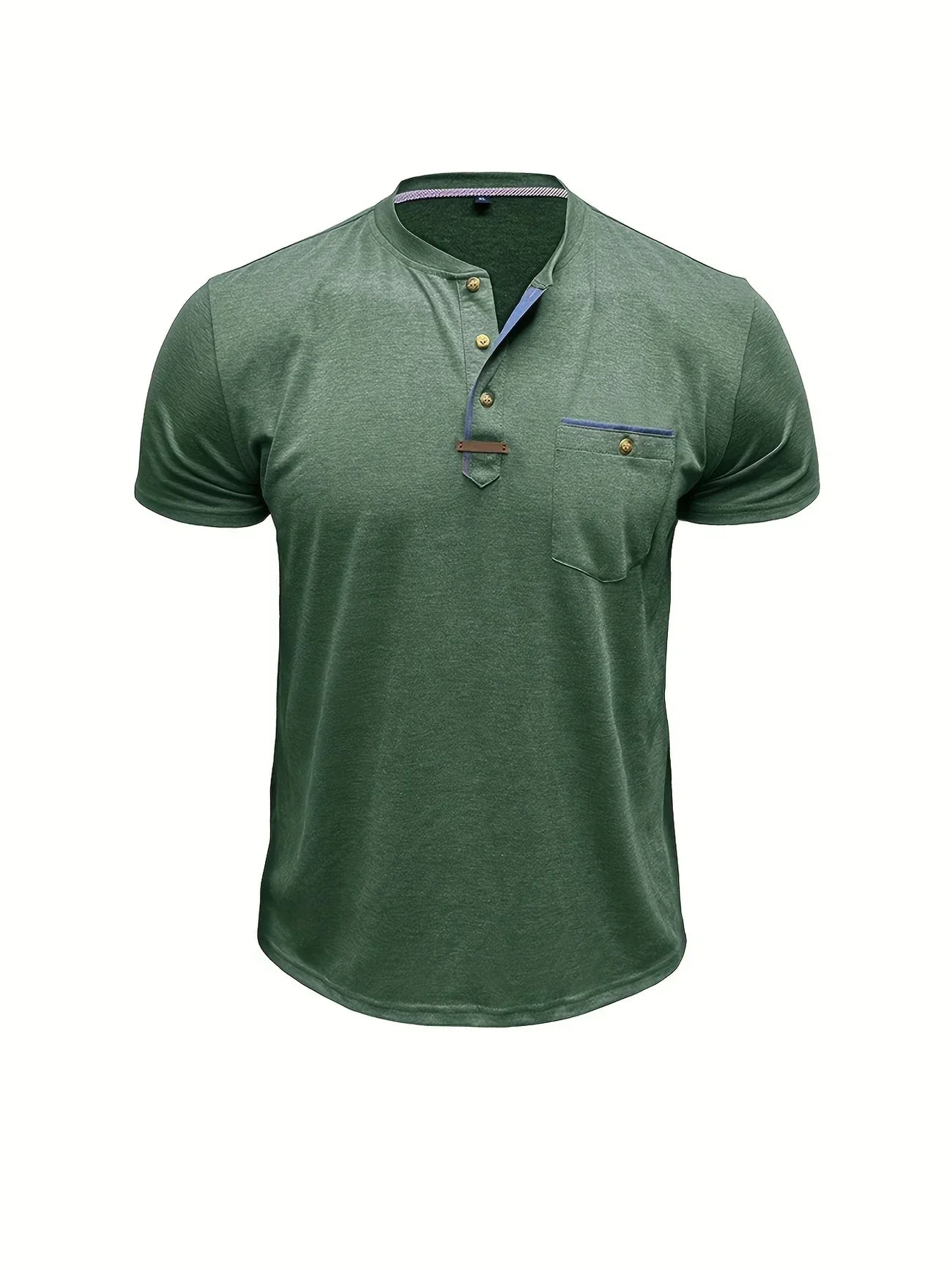 Lenoir™ | Elegant T-shirt med rund hals og lomme