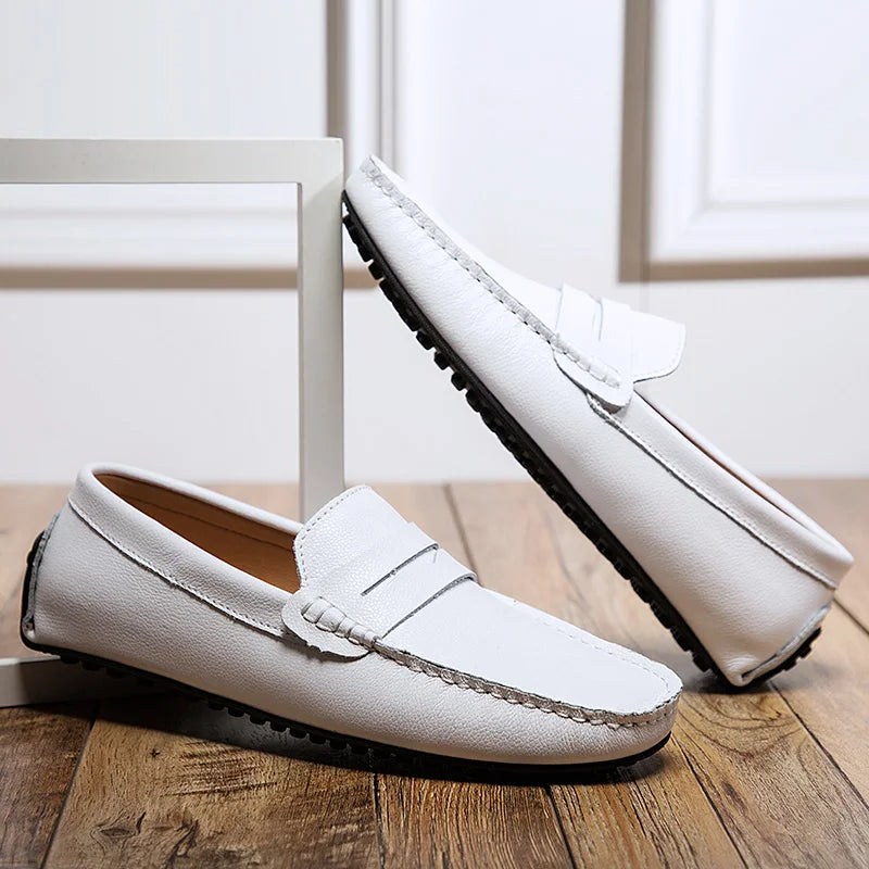 Afslappede Læder Sommer Loafers
