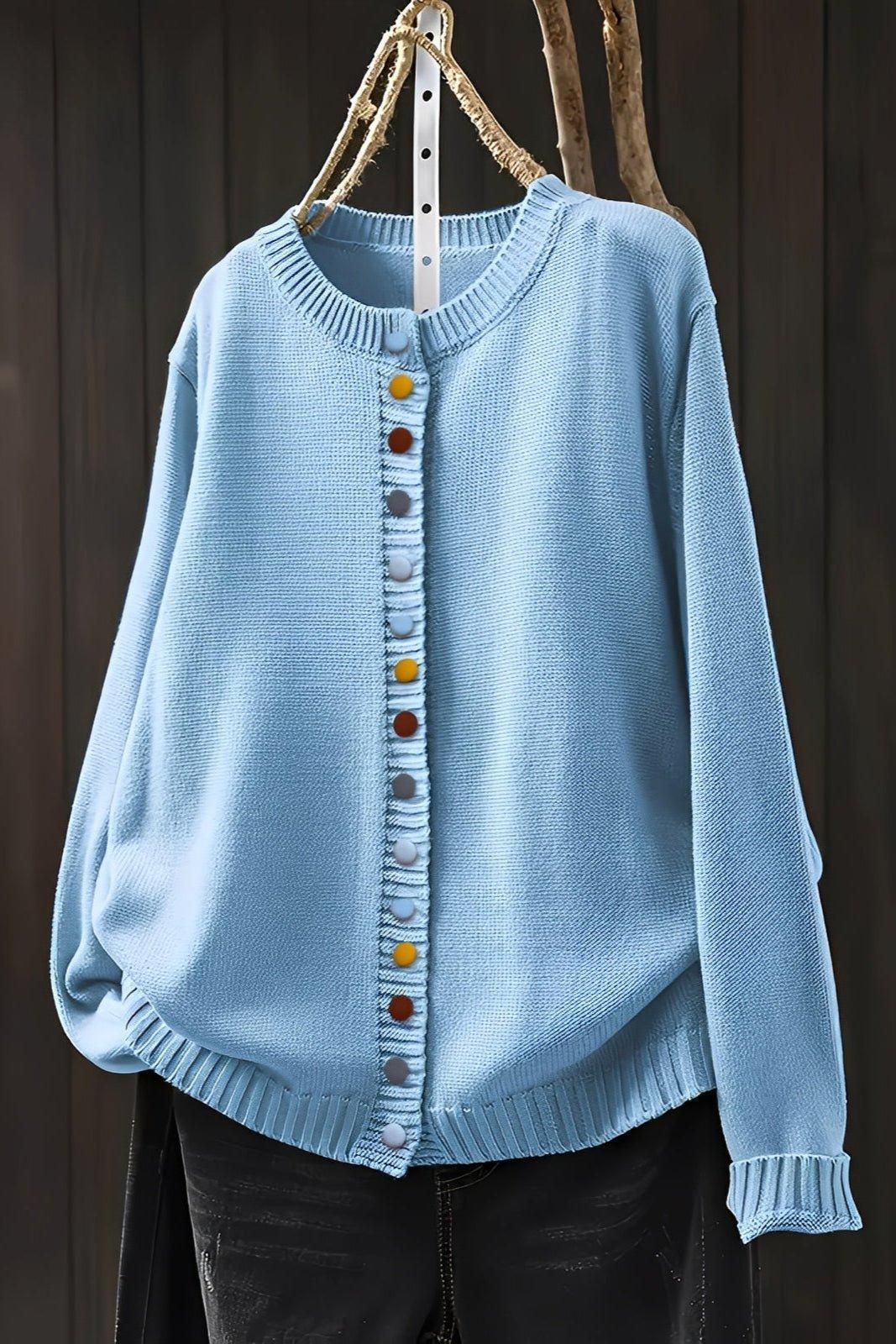 Cardigan med dekorative knapper