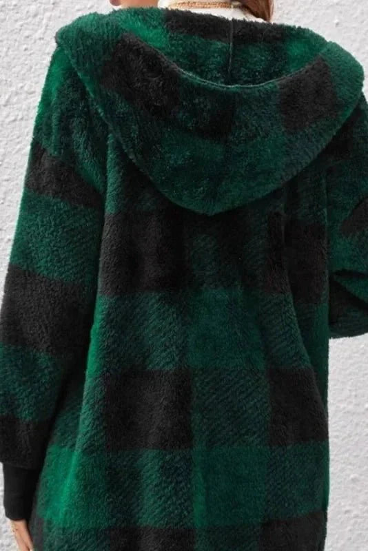 Alberte | Rutete Hættetrøje