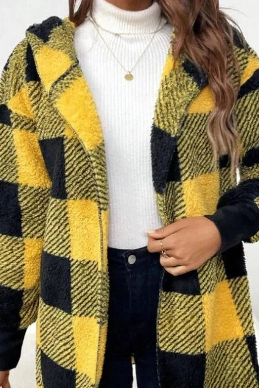 Alberte | Rutete Hættetrøje