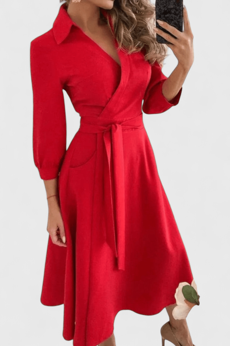 Buksedragt med bindebånd