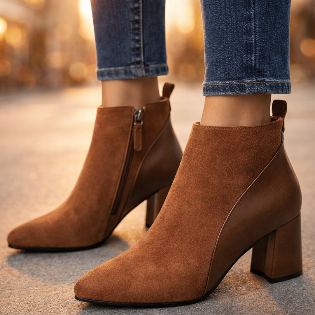 Odette Suede Ankelstøvler