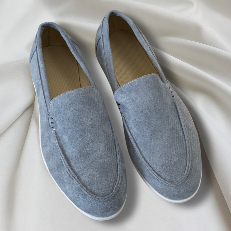 Lenoir™ | Elegante mokkasiner i ruskind