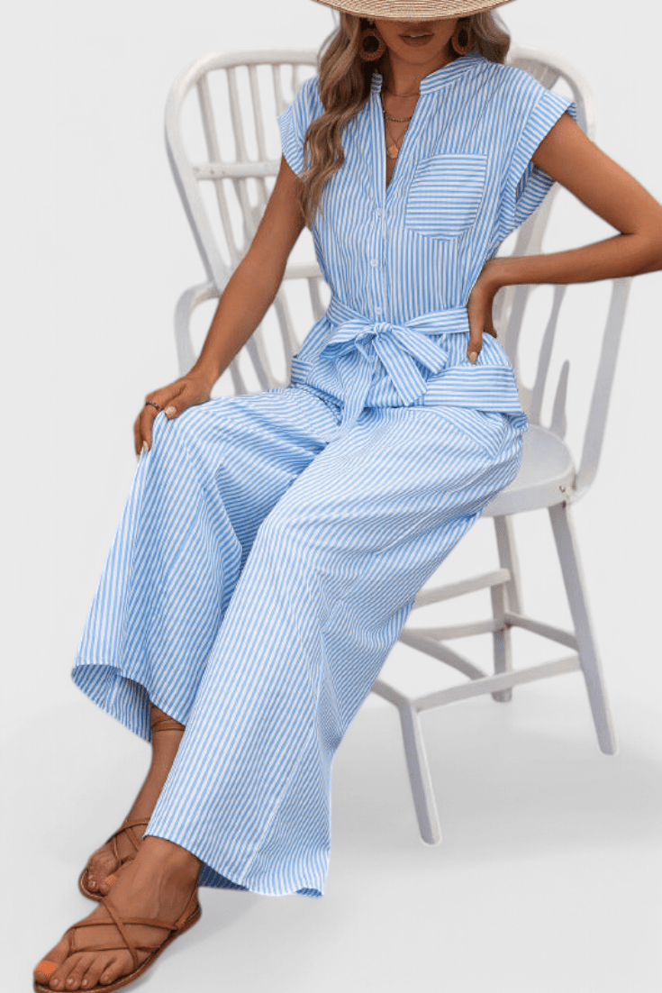 Jumpsuit med striber