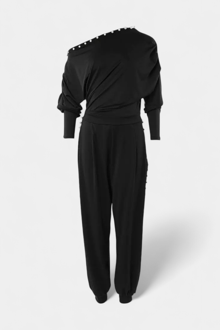 Asymmetrisk jumpsuit