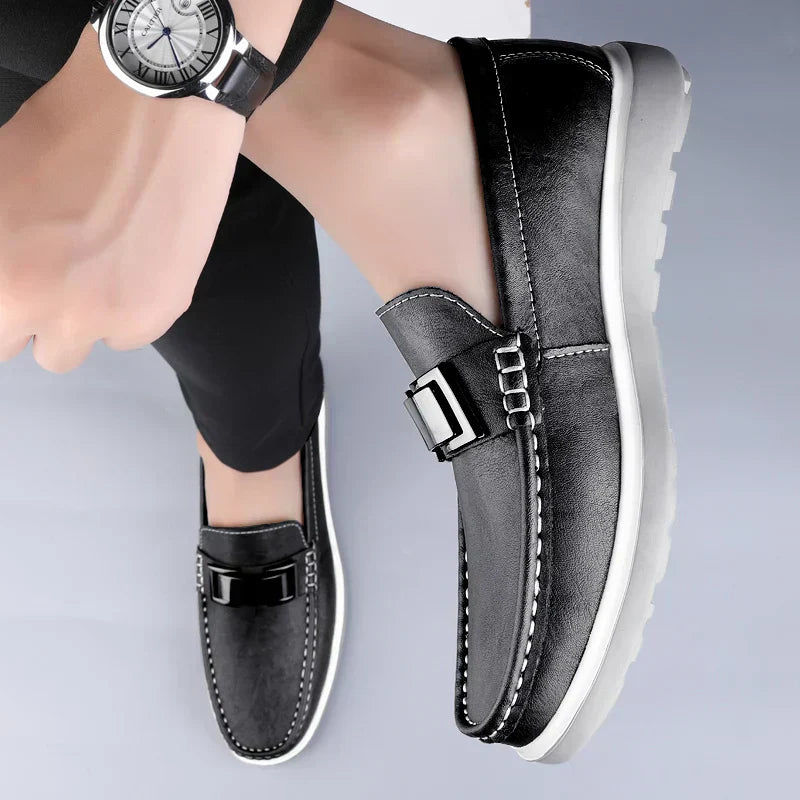 Luksus Læder Loafers