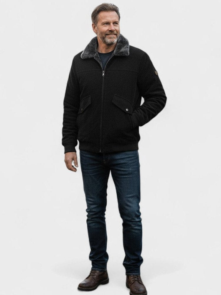 Norbert™ | Bomberjakke med kunstfleecekrave