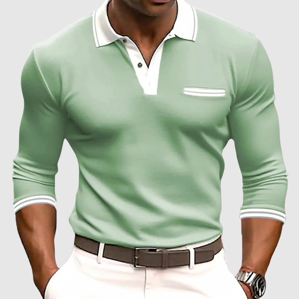 Lenoir™ - Skjorte med elegante kontrastdetaljer