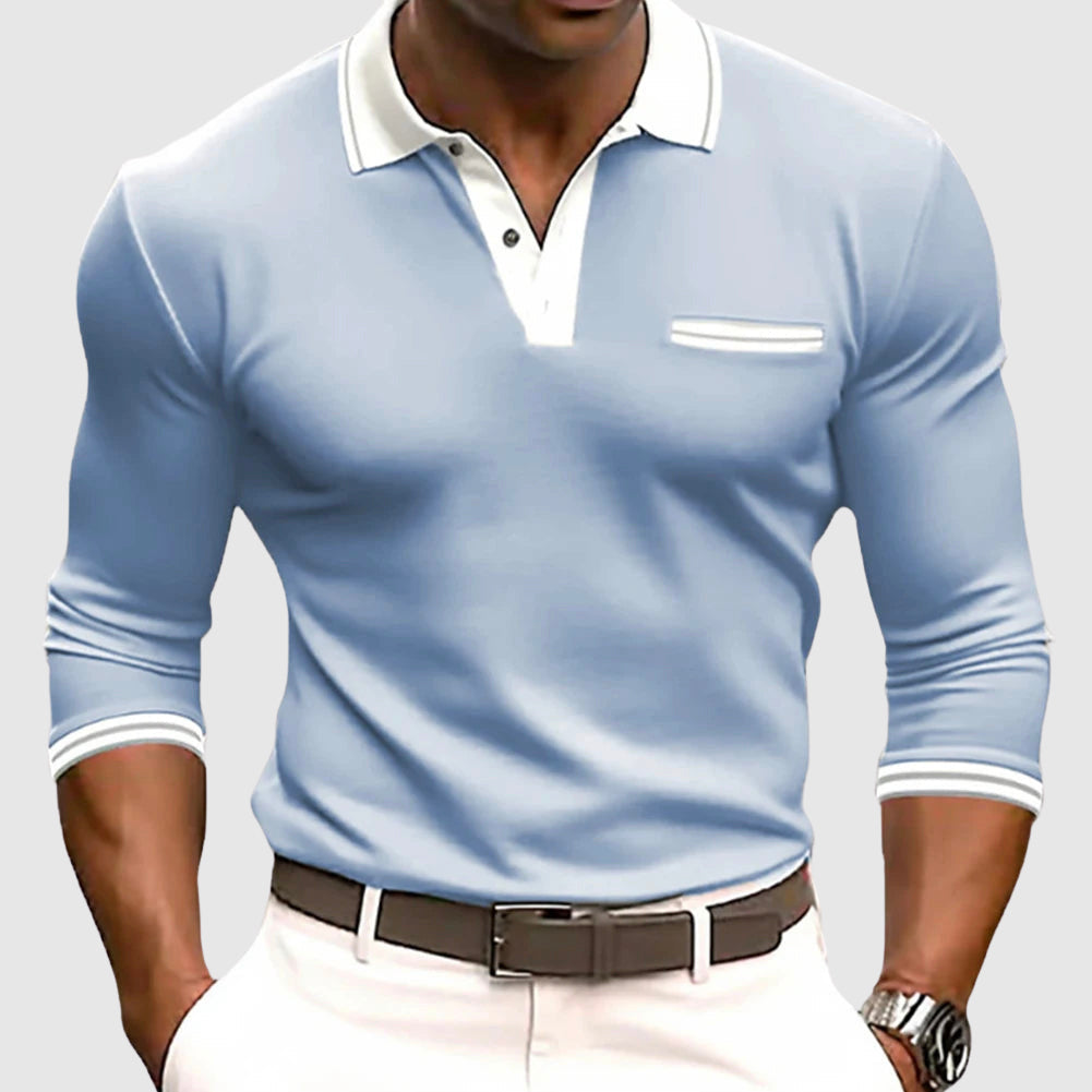 Lenoir™ - Skjorte med elegante kontrastdetaljer