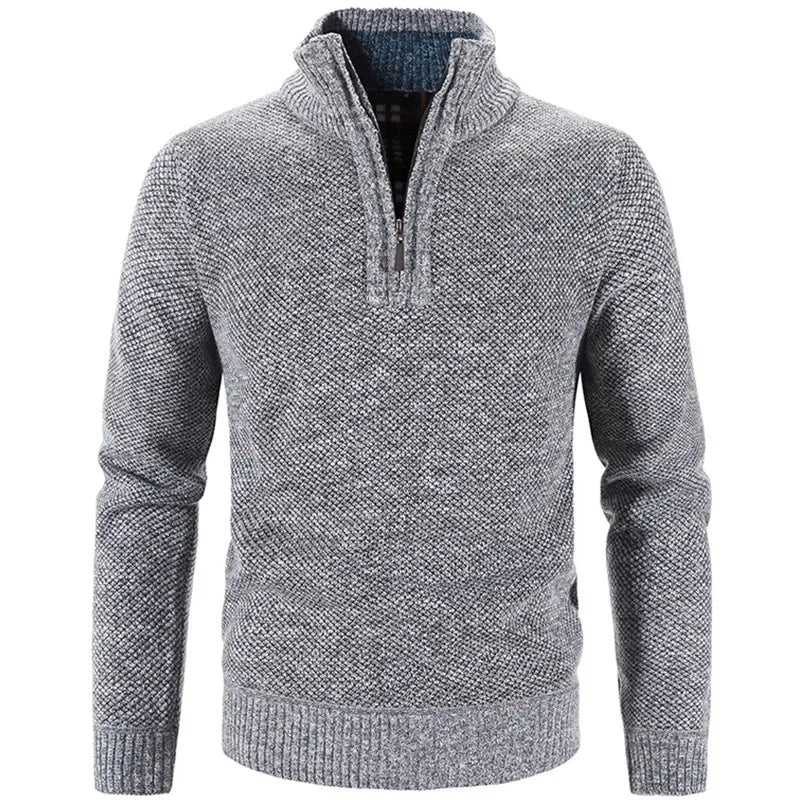 Lenoir™ | Pullover med halv lynlås