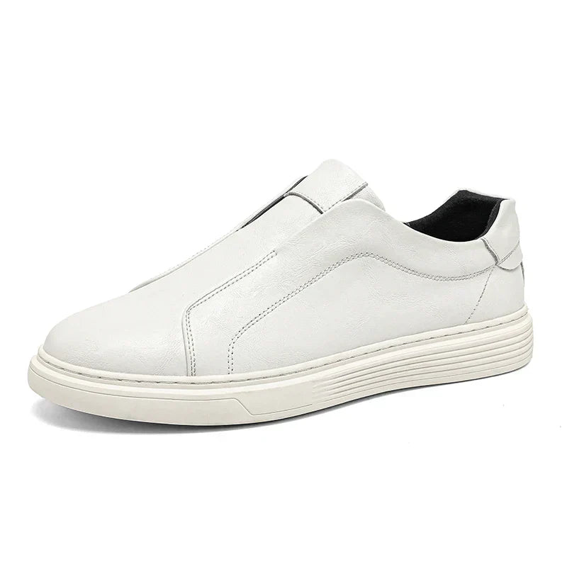 Klassiske Læder Slip-On Sko
