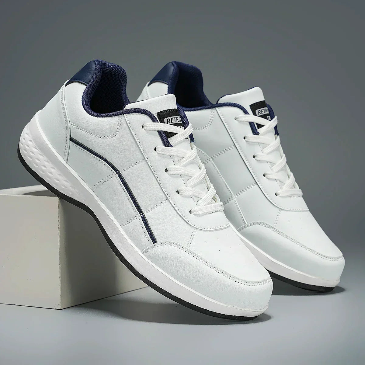Stilfulde Lædersneakers