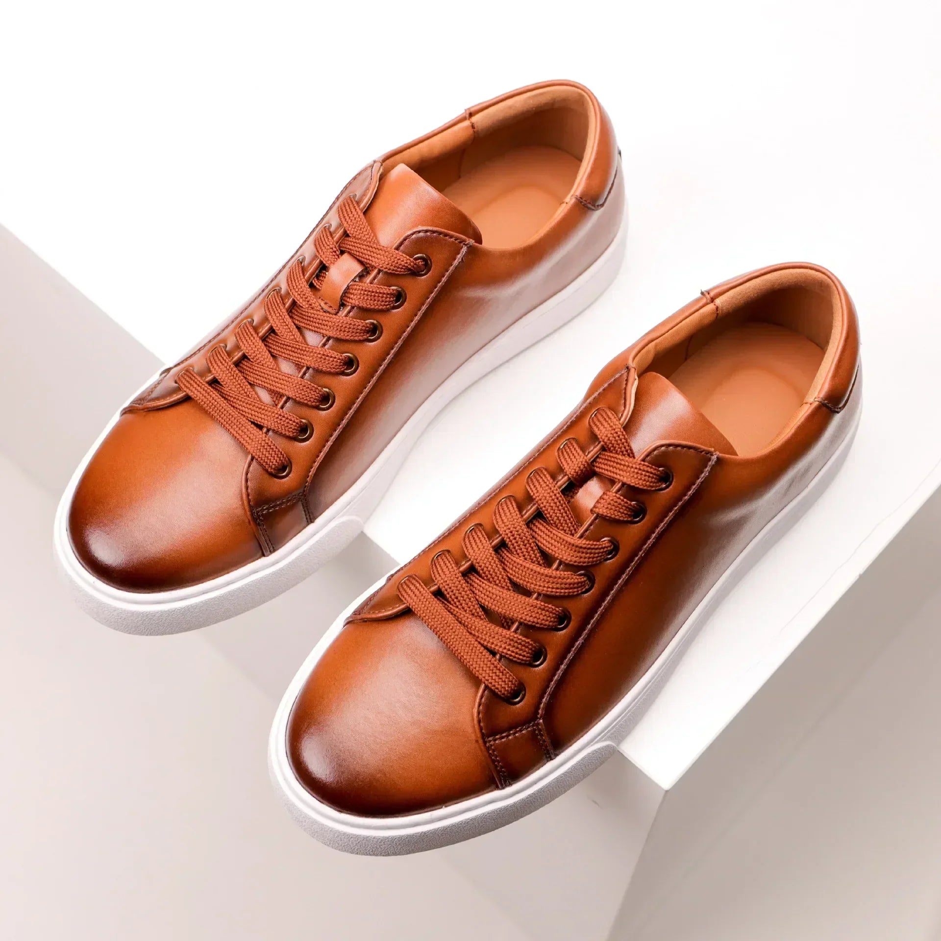 Ægte Læder Sneakers