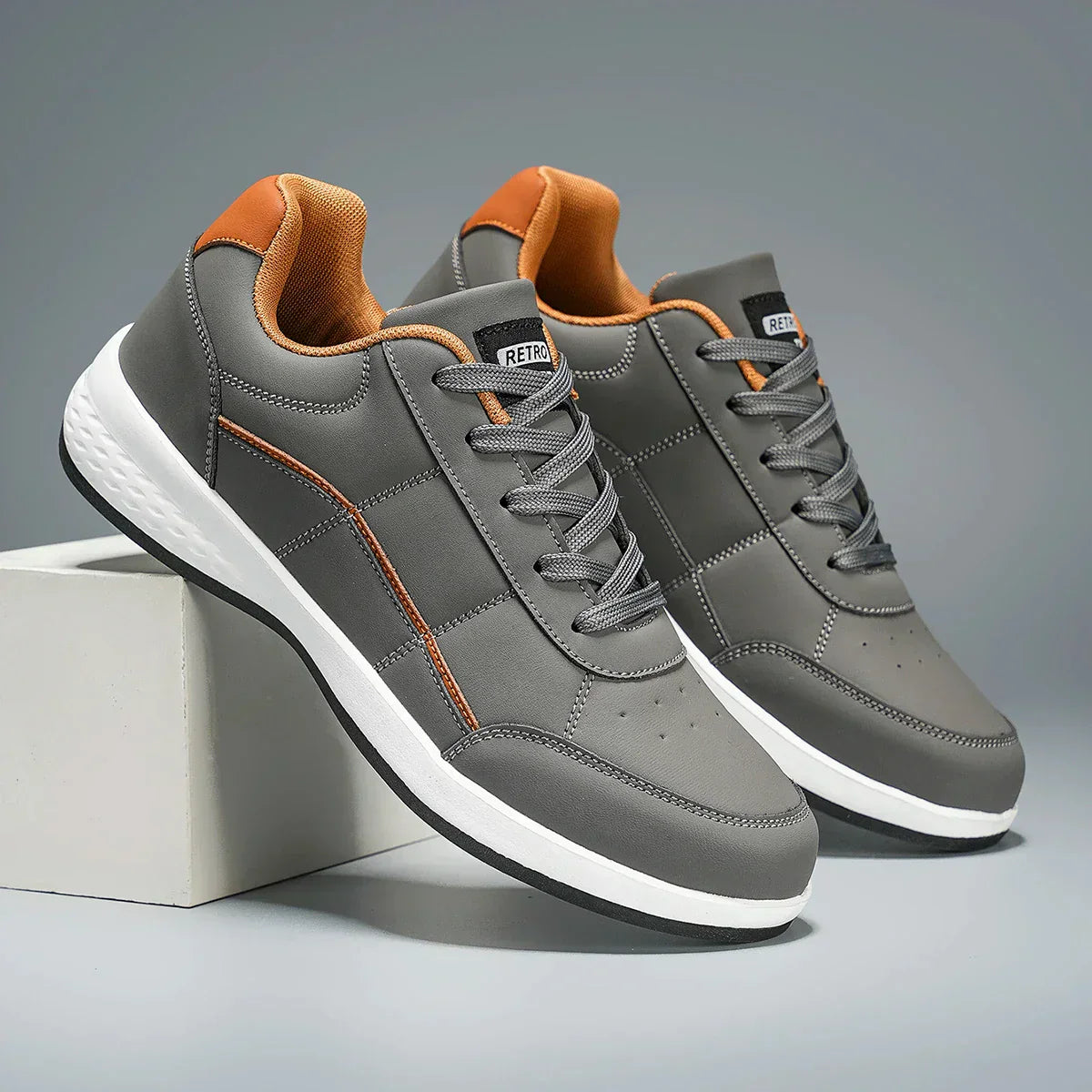 Stilfulde Lædersneakers