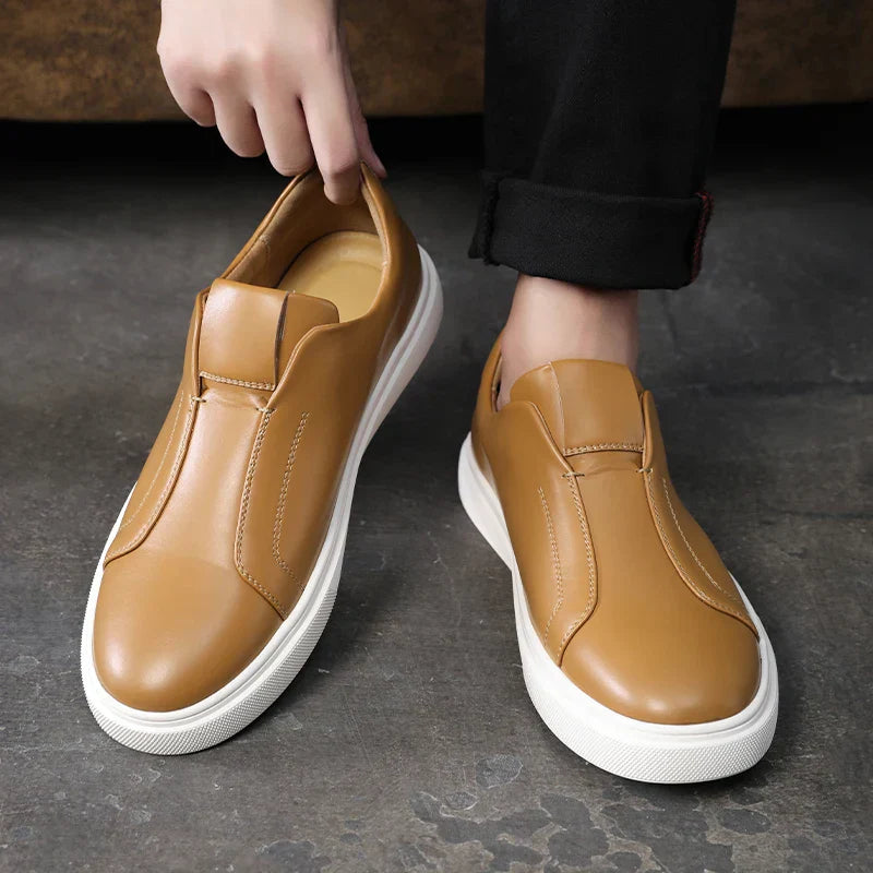 Casual Læder Slip-On Sko