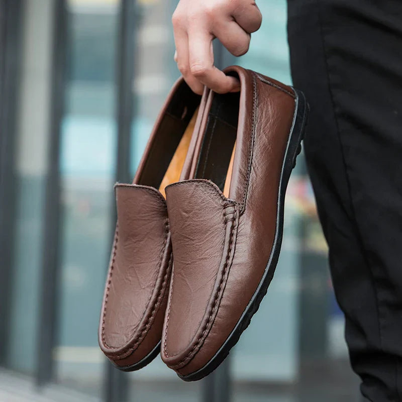 Herre Autentiske Læder Loafers