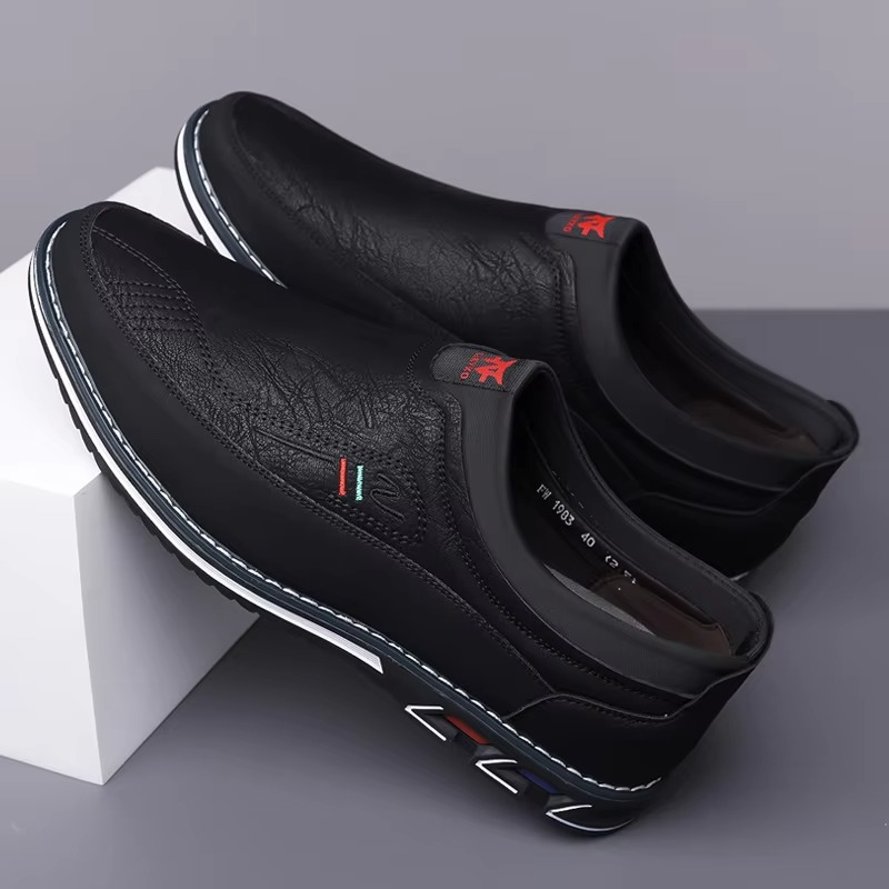 Læder Slip-On Forretningssko