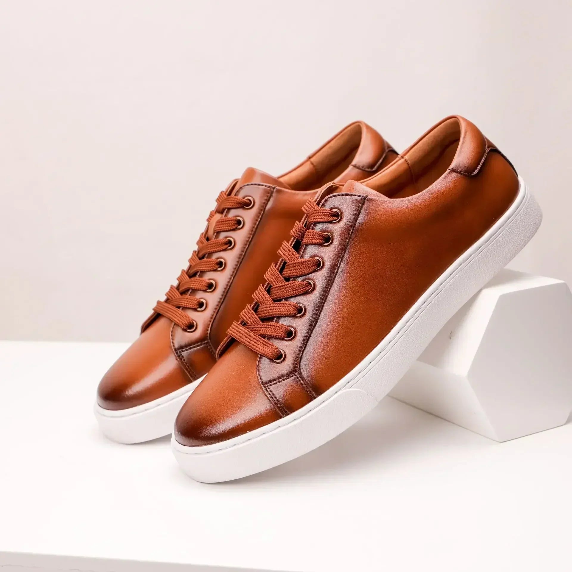 Ægte Læder Sneakers
