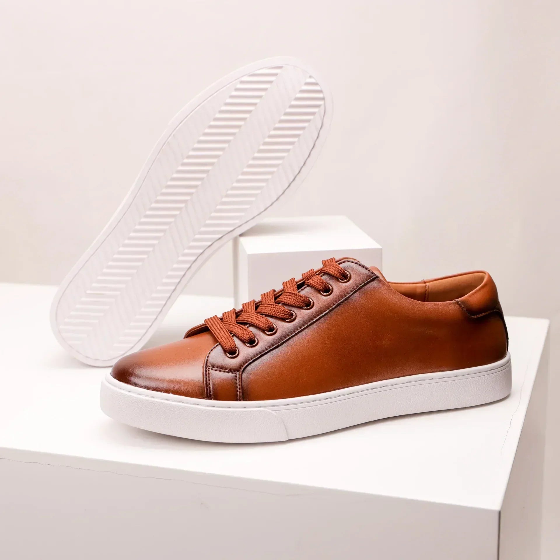 Ægte Læder Sneakers