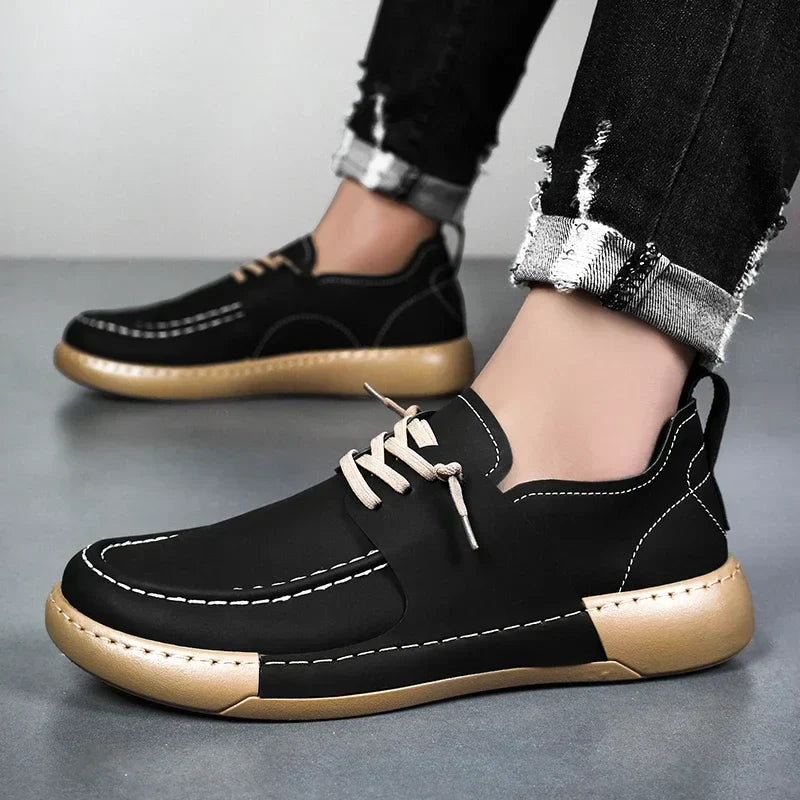 Klassiske Italienske Lædersneakers