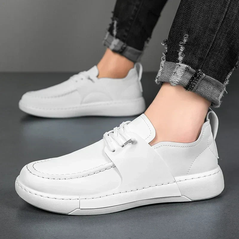 Klassiske Italienske Lædersneakers