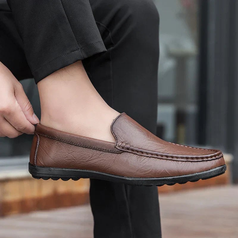 Herre Autentiske Læder Loafers