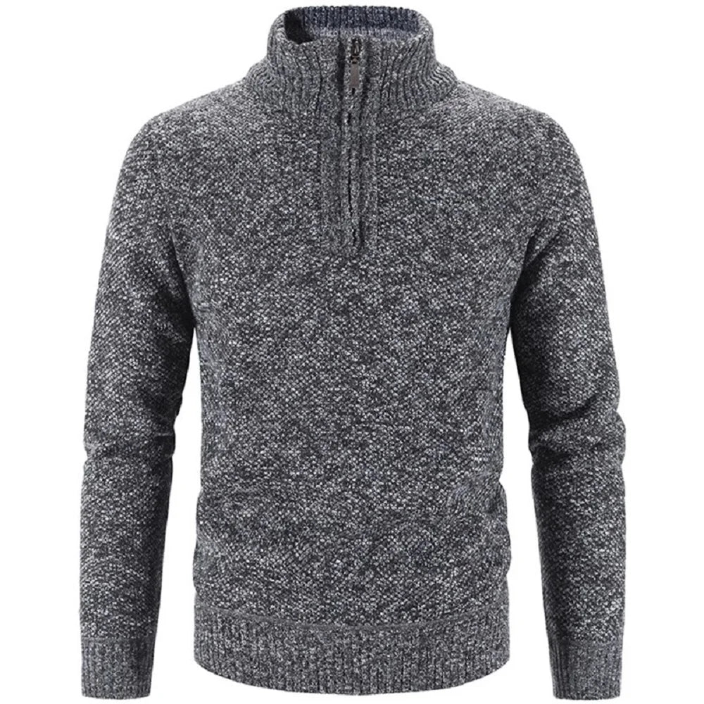 Lenoir™ | Pullover med halv lynlås