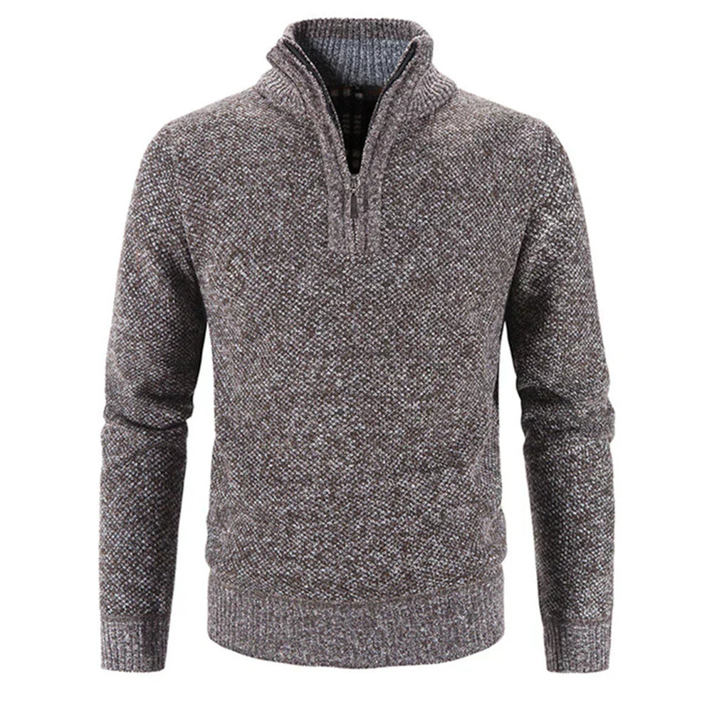 Lenoir™ | Pullover med halv lynlås