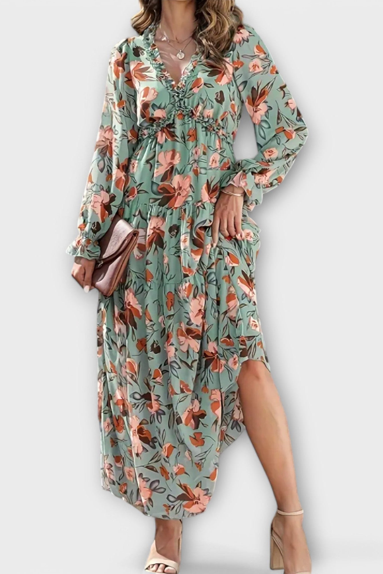 Sofia | Maxi blomsterkjole