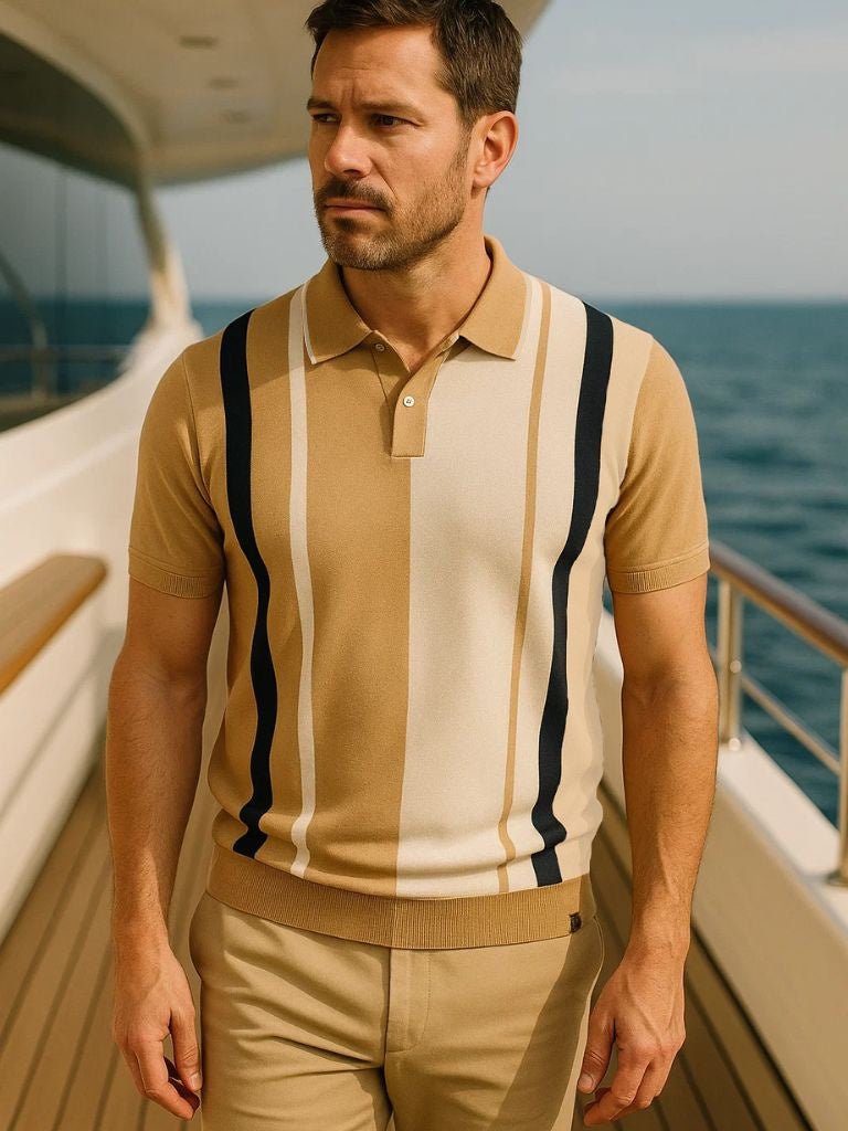 Retro Stribet Polo