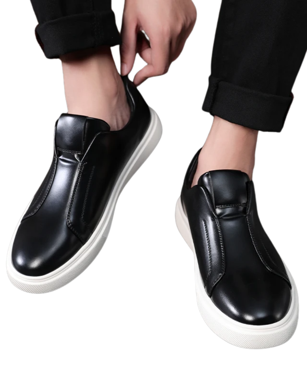 Casual Læder Slip-On Sko